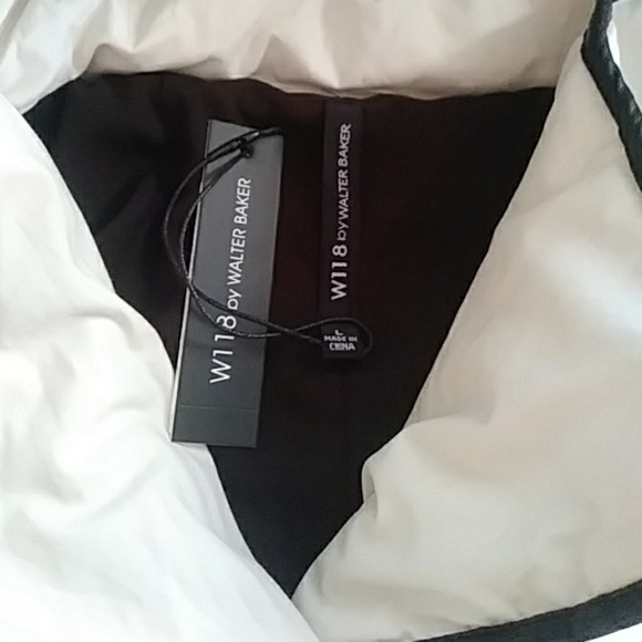 W118 by Walter Ciara Coat Black/Ivory - Picture 2 of 5